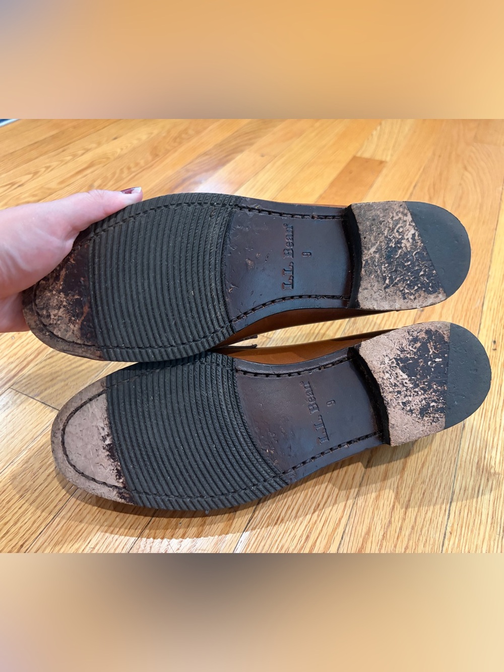 ๐ Brown L.L. Bean Leather Loafers - Picture 5 of 5
